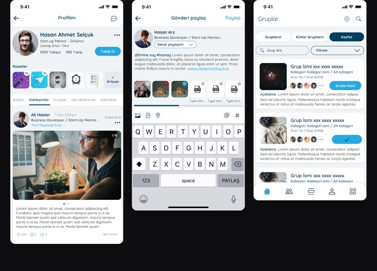 intouch profiles and communities
