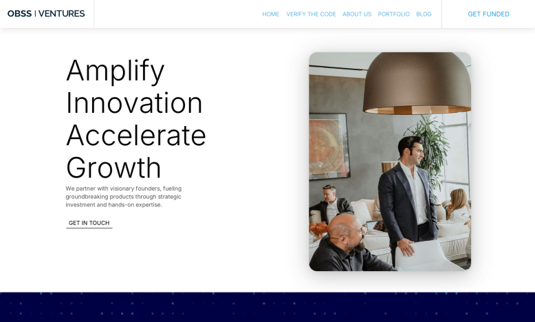 OBSS Ventures homepage